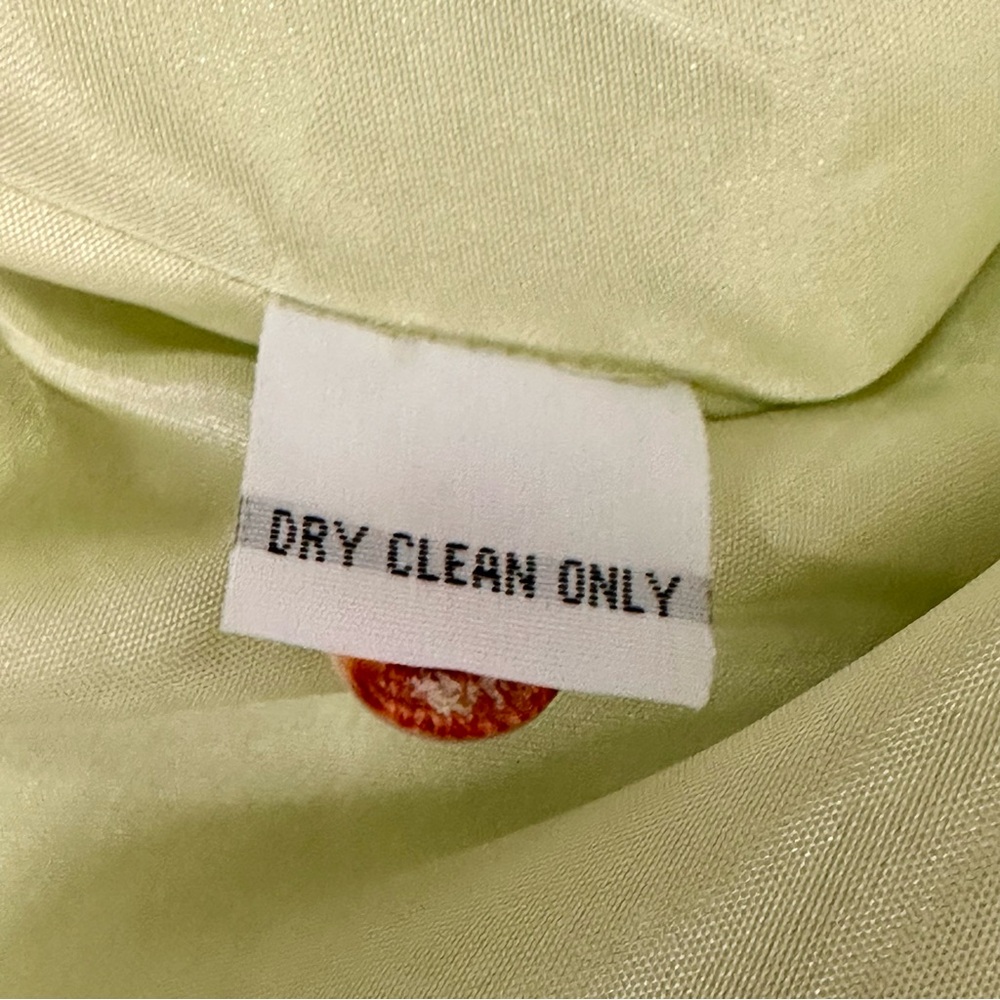 Tommy Bahama 100% silk Light Green Skirt size 14 - Picture 6 of 7